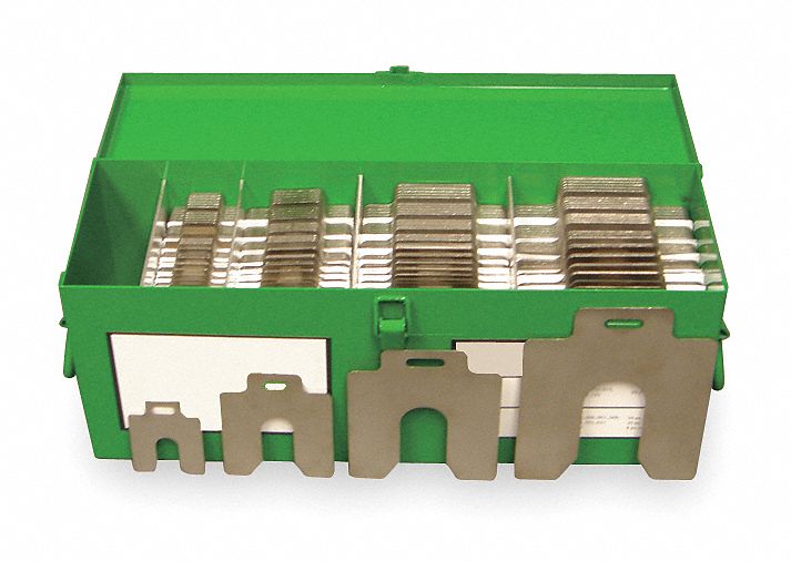 Slotted Shim Asst, SS, Sizes A-D, 260 PC