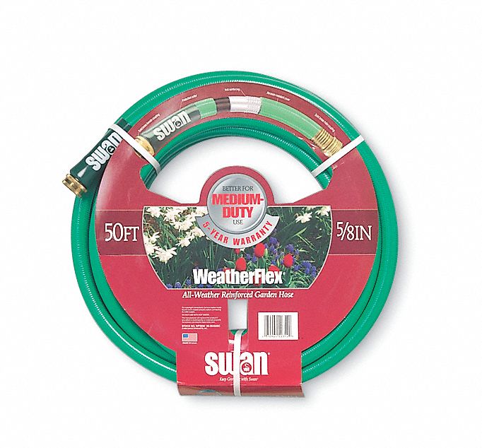 Water Hose, 5/8 In ID, 50 ft L