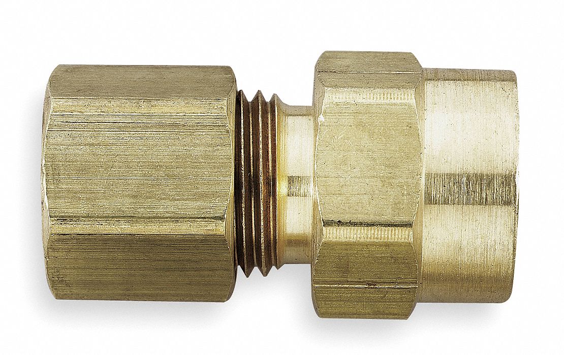 Female Connector, 3/8 In, Tube x FNPT, PK10
