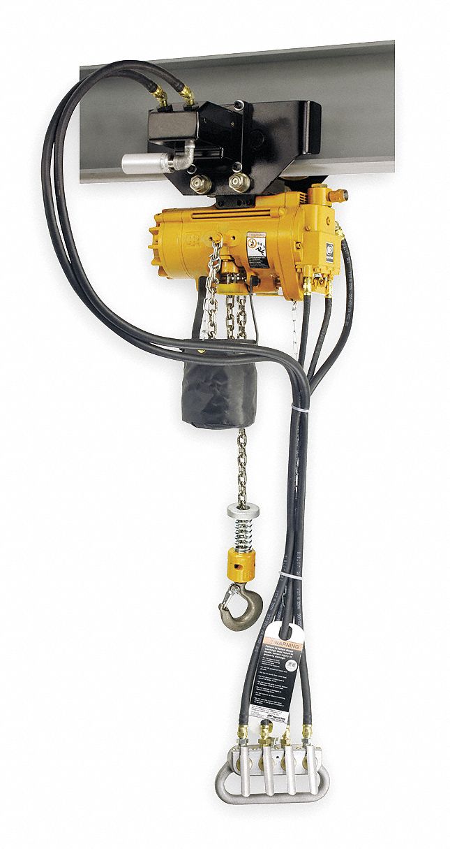 Air Chain Hoist, 550 lb. Cap., 10 ft. Lift