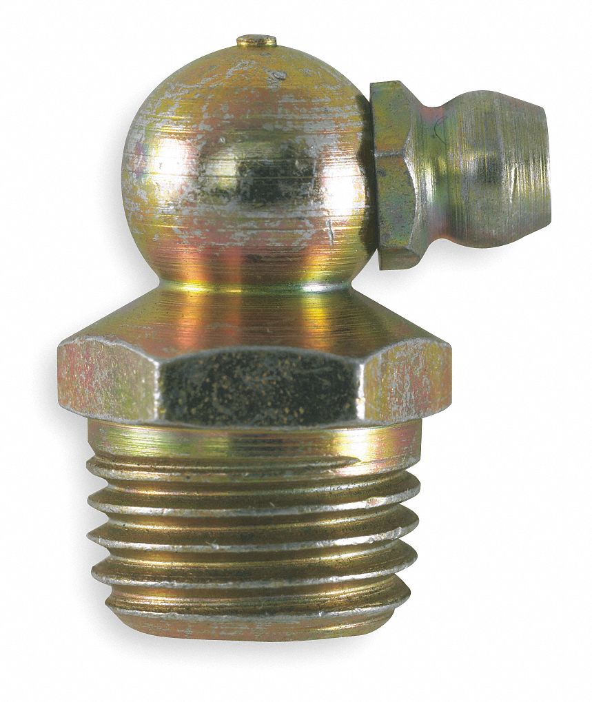 Grease Fitting, 90Deg, 1/4-18, PK10