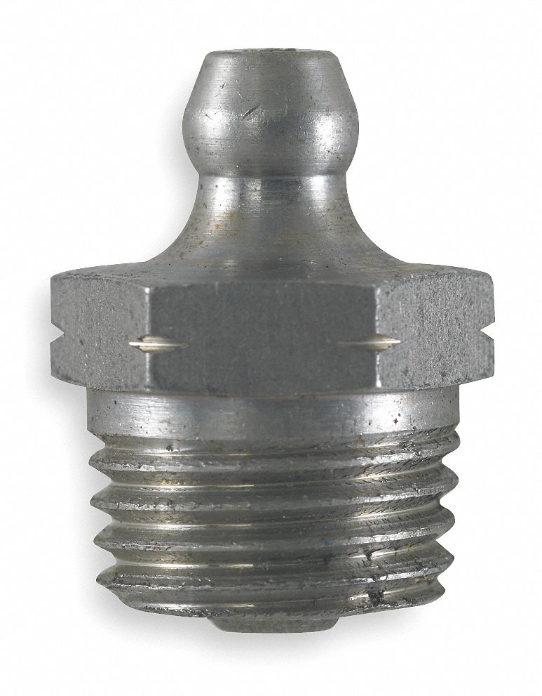 Grease Fitting, Str, 1/4-18, PK10
