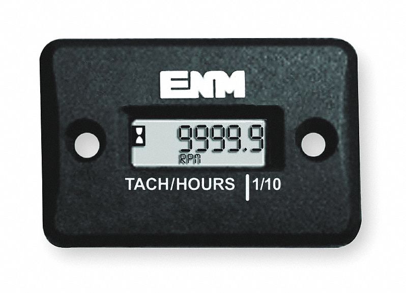 Hour Meter, LCD, Surface Mount Rectangular