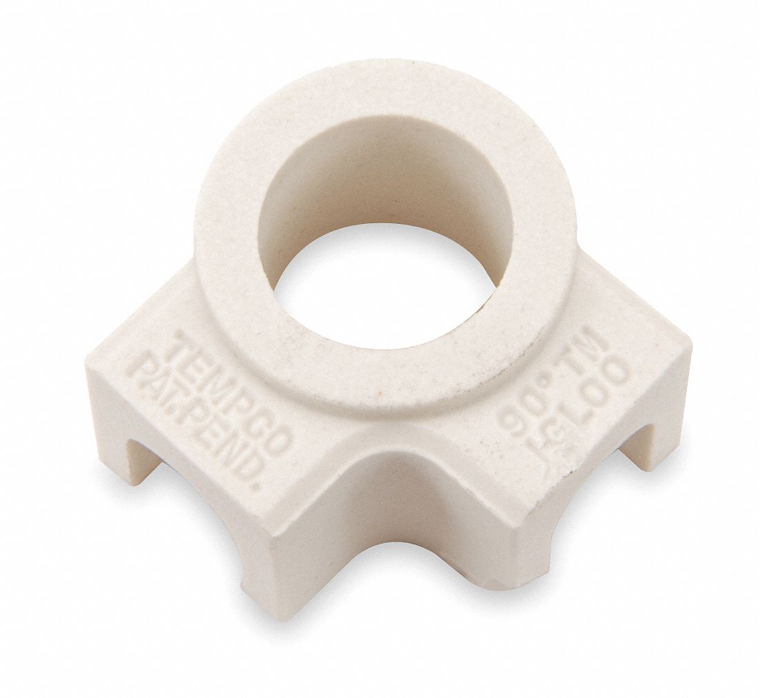 Ceramic Terminal Covers, 2 Ports 90D, PK10
