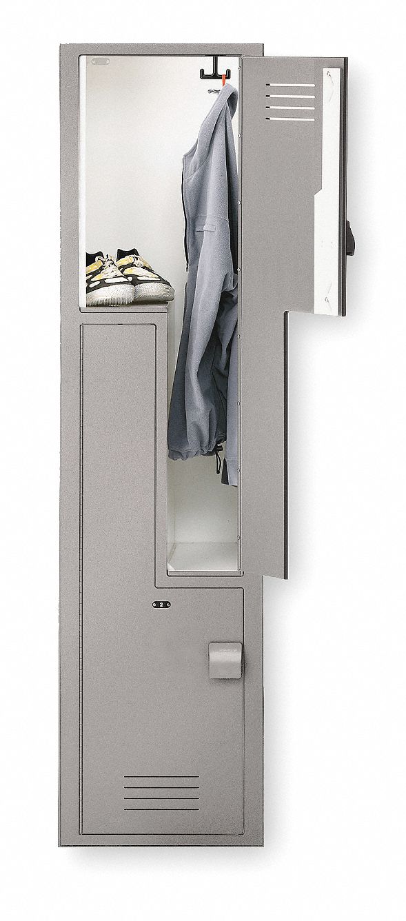 Assembled Plastic Z Locker, W15, D18, H60