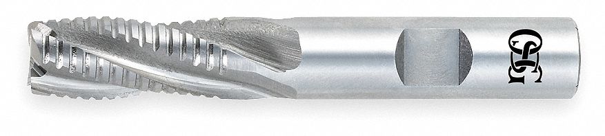 End Mill, Roughing, Co, 5/8, 4 FL, SGL Sq End
