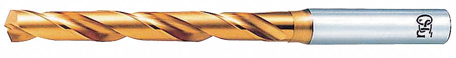 Jobber Drill, 11/64 In, Co, TiN, 130 Deg