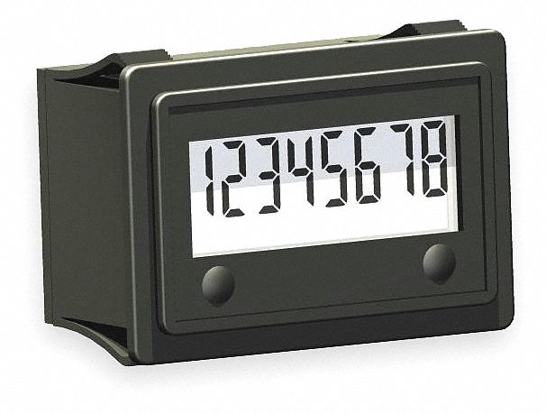 Counter, Electronic, 8 Digit LCD, Battery