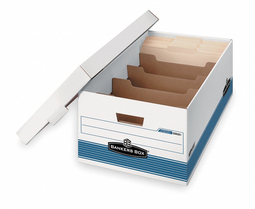 Banker Box, Lgl, 700Lb, Wht/Blu, PK12
