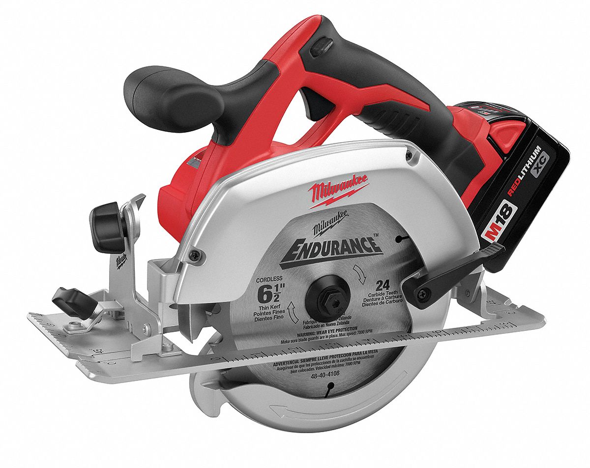 Cordless Circular Saw Kit, 18V, 6-1/2 In, L