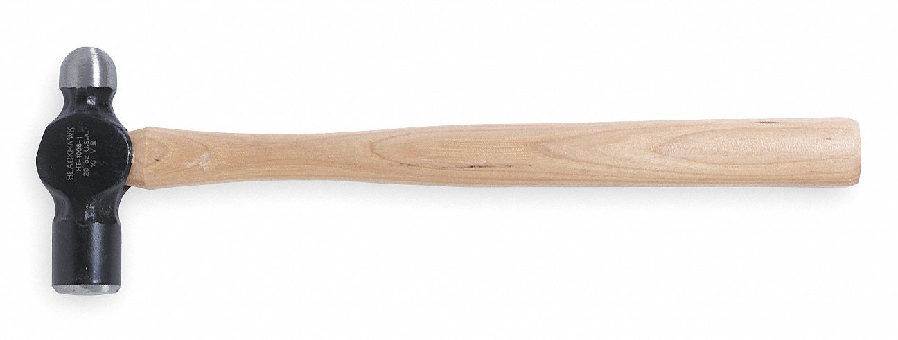 Ball Pein Hammer, 24 Oz, Hickory