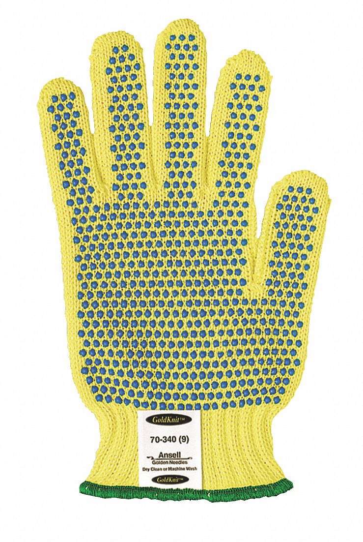Cut Resistant Gloves, Yellow/Green, S, PR