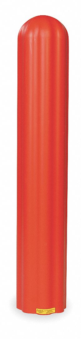 Cover, Bollard Post, Red, 8 To 9 In Dia