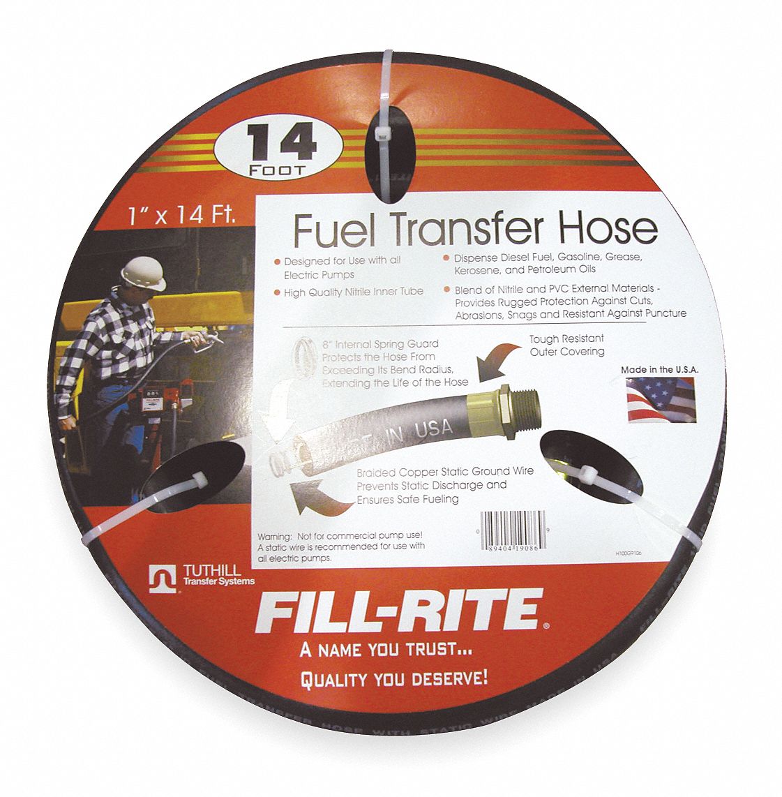 Fuel Hose, 1 In NPT Inlet/Outlet