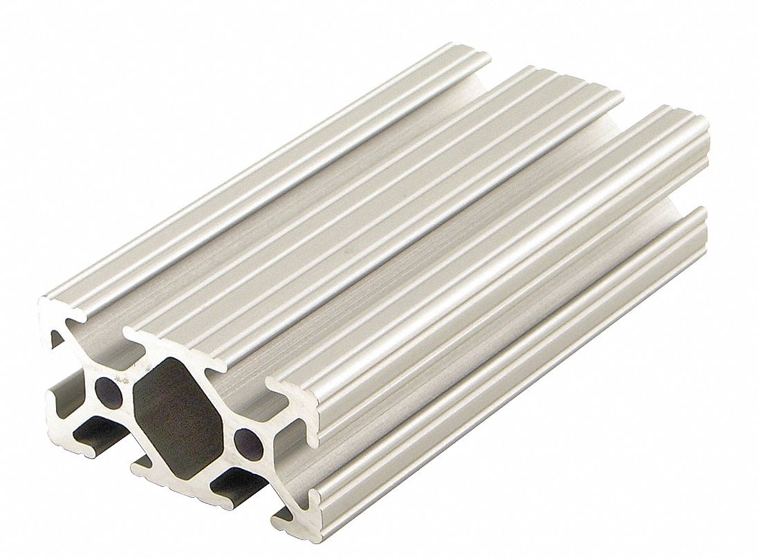 T-Slotted Extrusion, 10S, 72 Lx2 In H