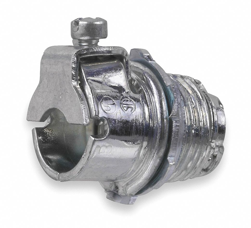 Conduit Fitting, Straight, NonInsul, 3/8 In