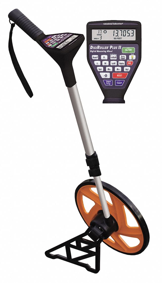 Digital Measuring Wheel, 1 Ft, 999999.9 Ft