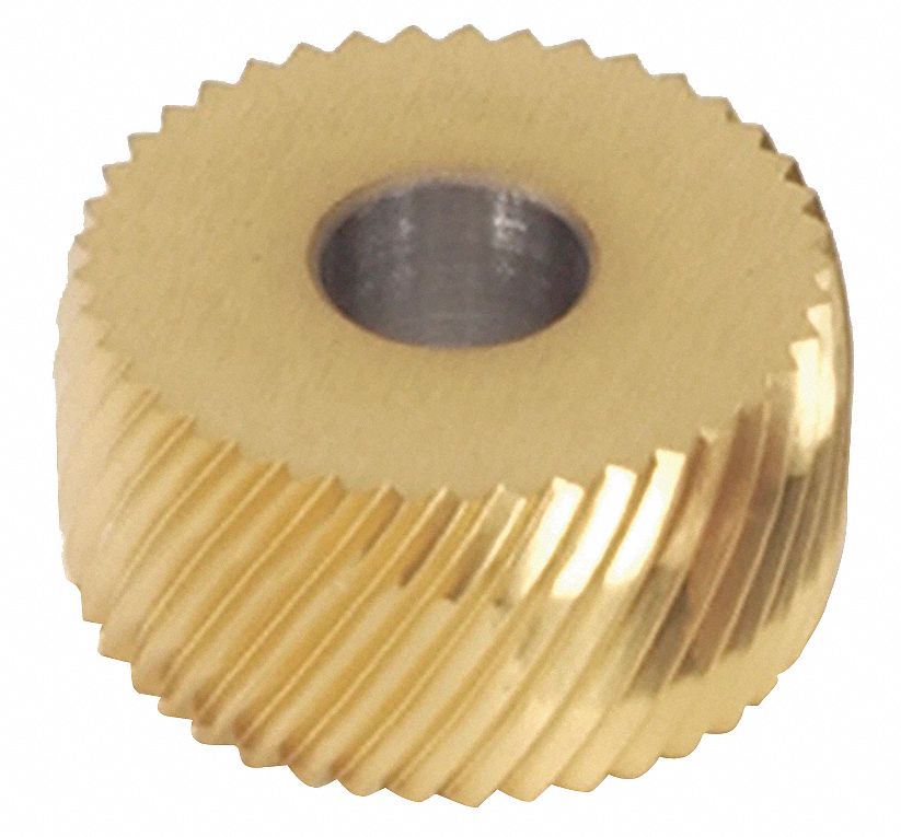 Knurl Wheel, Med, ACD25R, Diamond, HSS, TiN