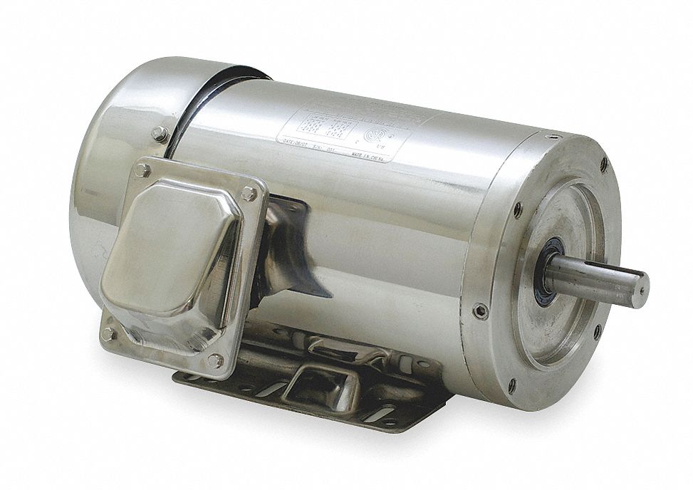 Washdown Motor, 3 Ph, TEFC, 5 HP, 3525 rpm