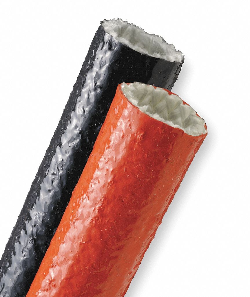 Sleeving, 1/4 In Heat Resistant, Red, 50 Ft