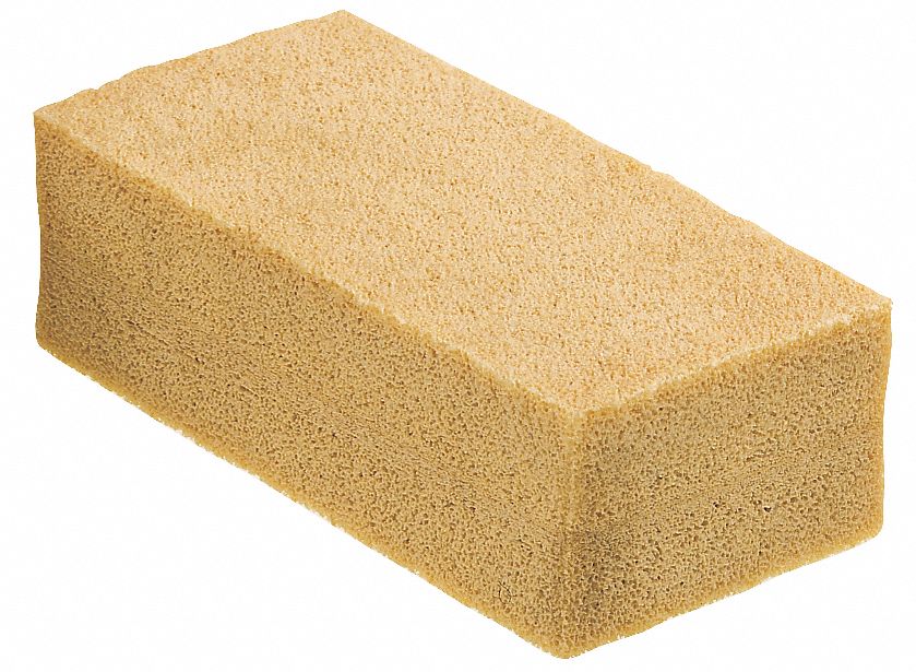Smoke and Soot Sponge, Tan, 3In L, 6In W