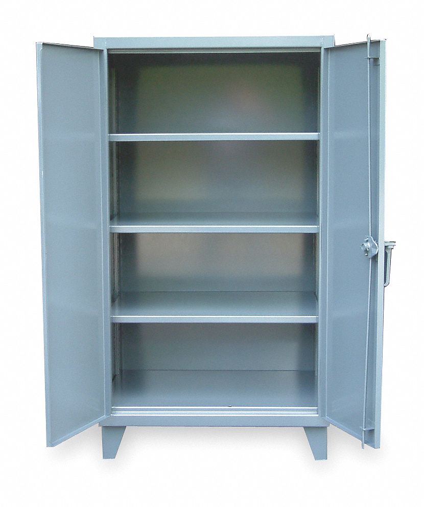 Storage Cabinet, Welded, Dark Gray
