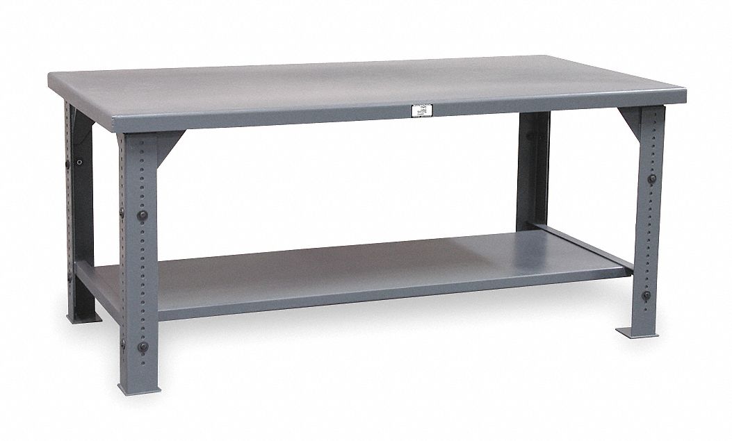 Workbench, 72Wx36Dx29-3/8 to 36-7/8 in. H
