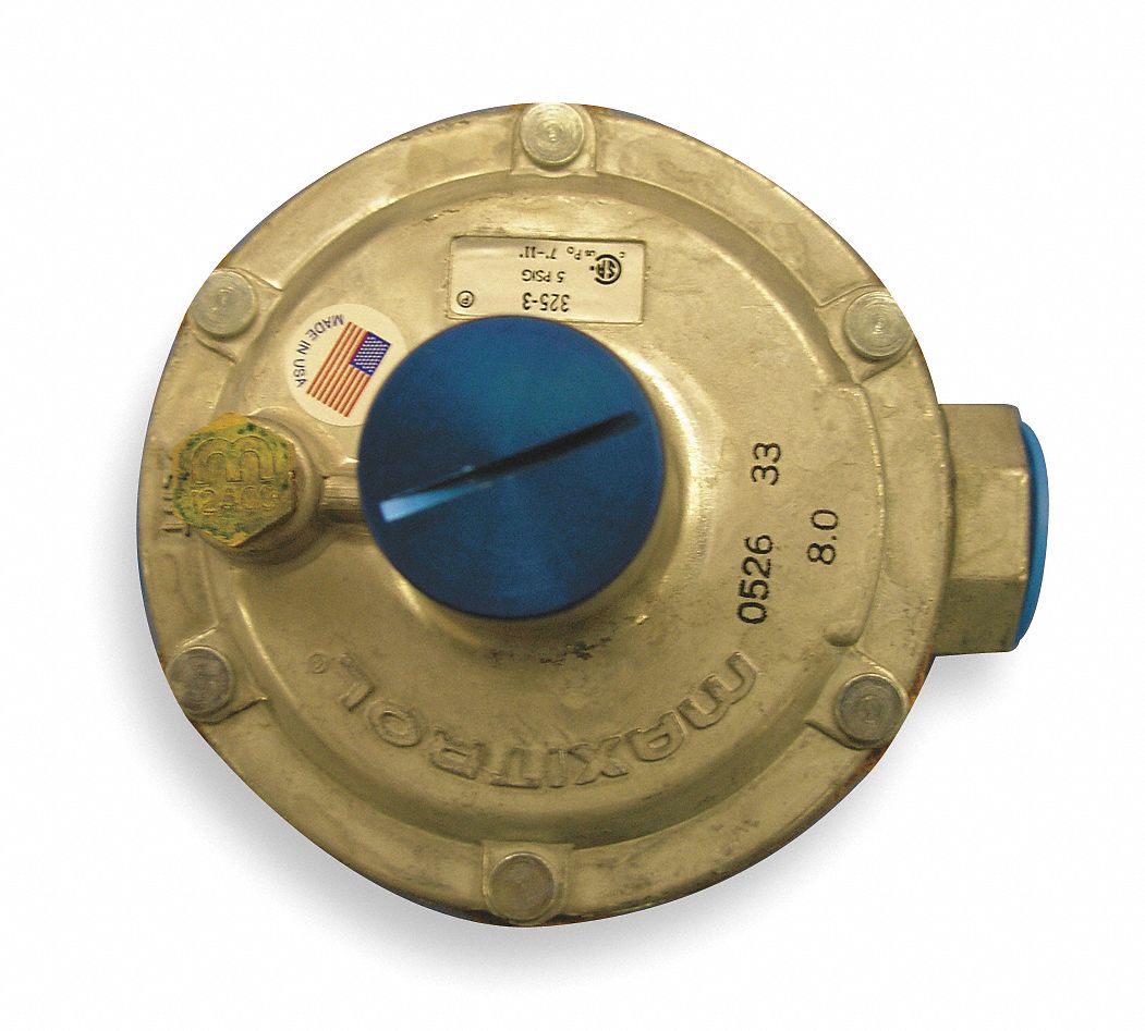 Line Regulator, Nat Gas, Tube Size 3/4In