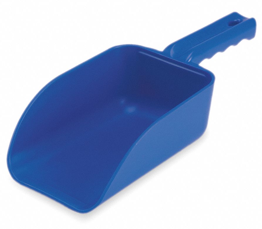 Small Hand Scoop, Poly, 32 Oz, Blue
