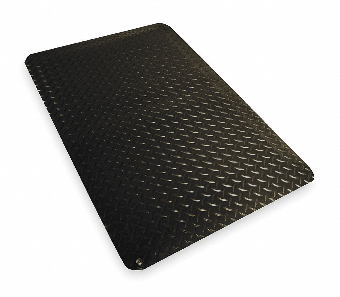 Antifatigue Mat, 2 x 3 Ft, Black