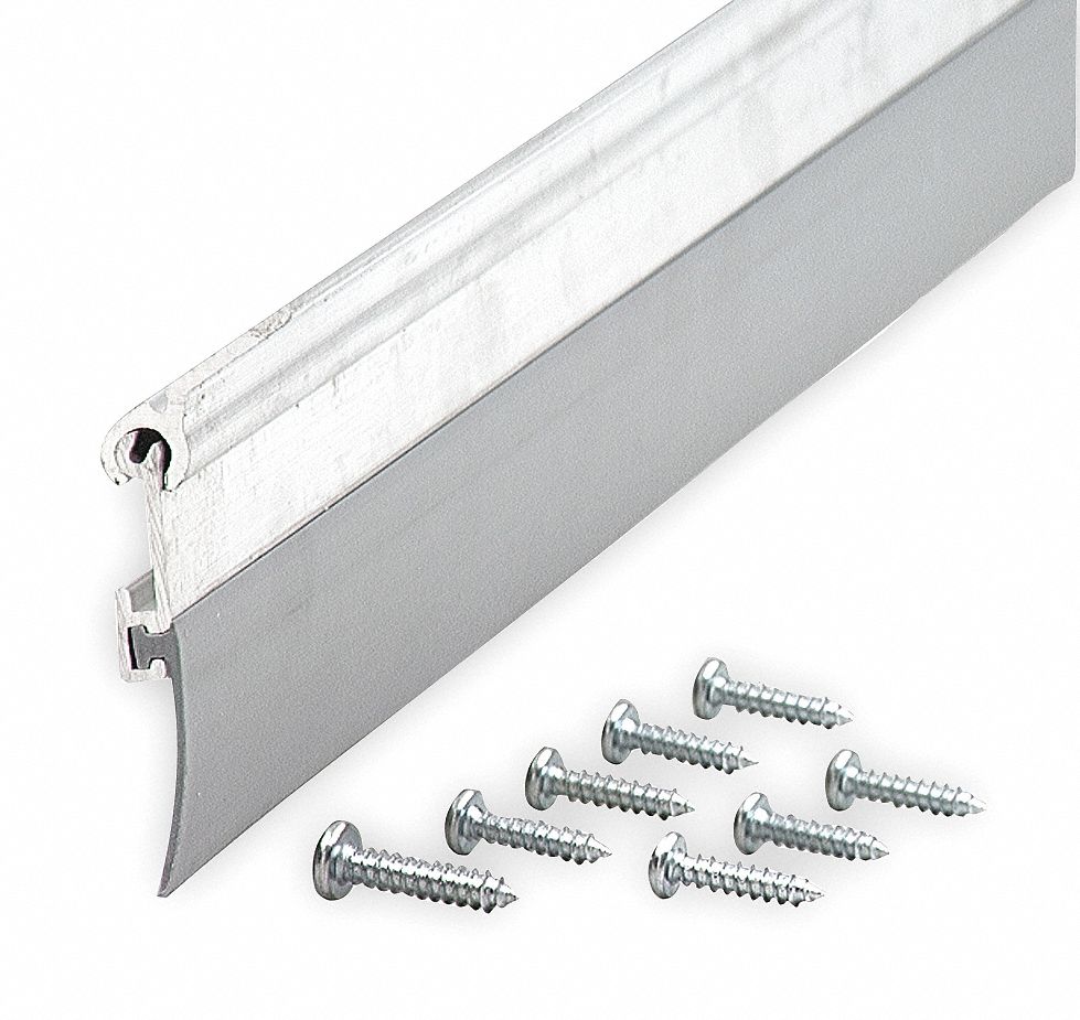 Door Bottom, Flip Up, 2 1/4x3/4x36, Alum