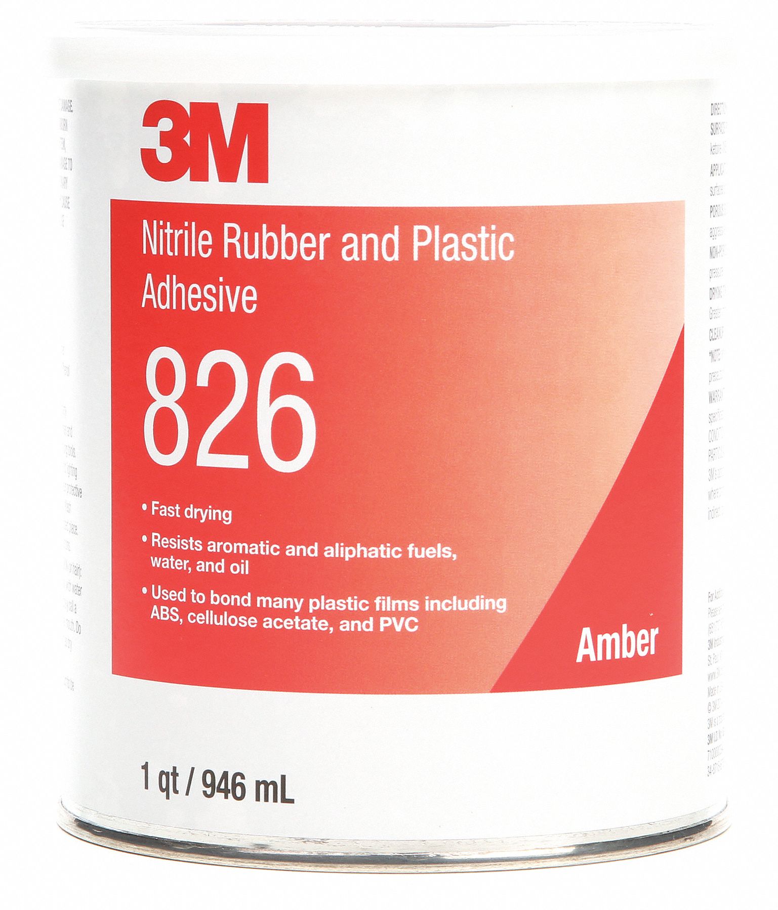 Plastic Adhesive, 1 Quart, Amber