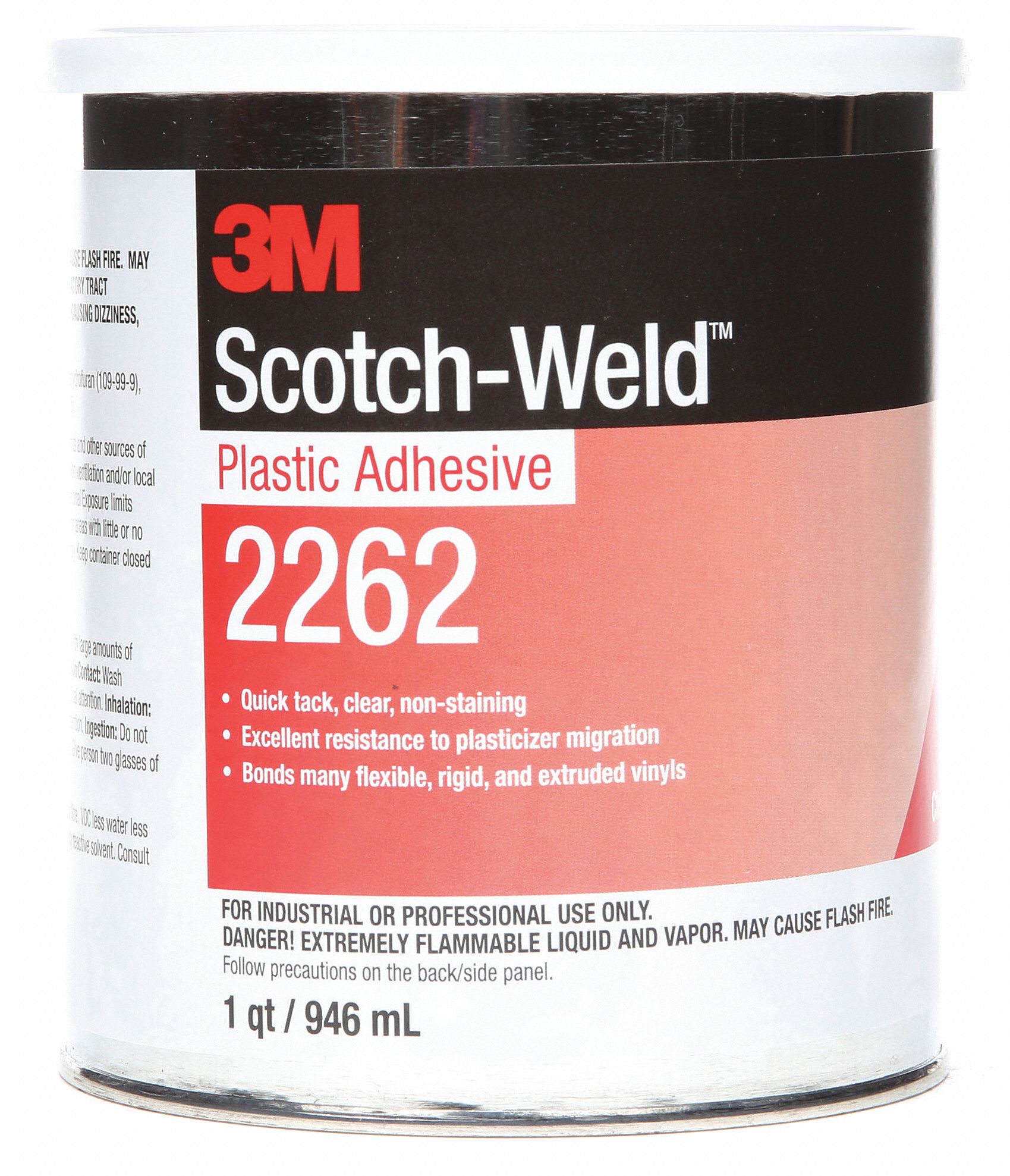 Plastic Adhesive, High Strength, 1Qt, Clear