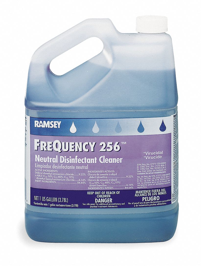 Cleaner and Disinfectant, Size 1 gal., PK2