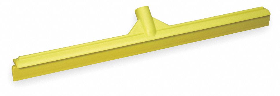 Floor Squeegee, Yellow, 24 In. L, Rubber
