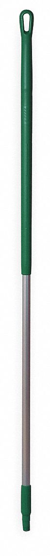 Aluminum Handle, Aluminum, Green, 59 In. L