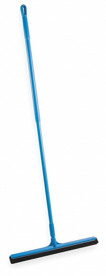Floor Squeegee, Blue, 28 In. L, Foam Rubber