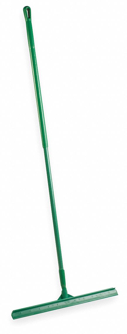 Floor Squeegee, Green, 24 In. L, Rubber