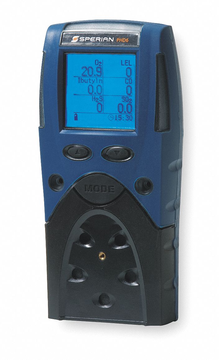 Multi-Gas Detector, 4 Gas, -4 to 122F, LCD