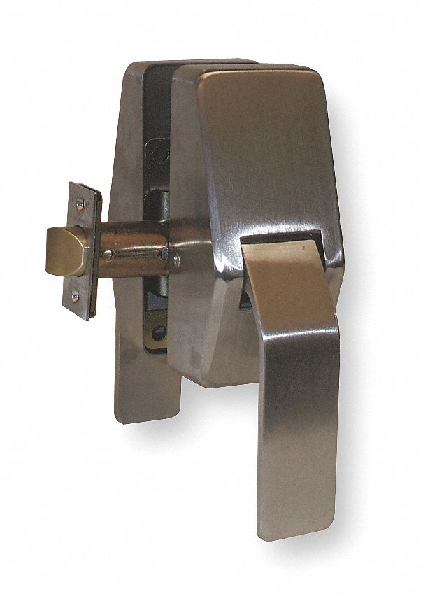 Push/Pull Latch, Steel, Backset 5 In