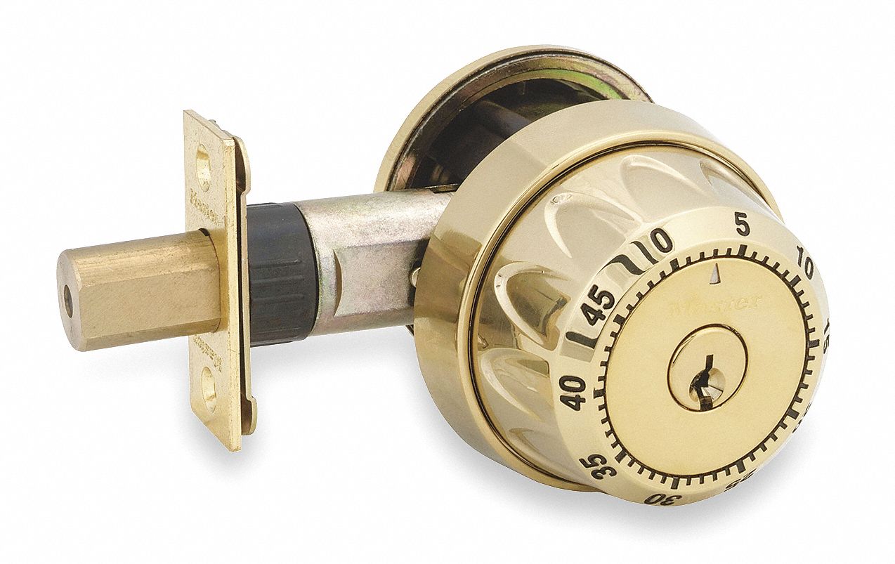 Deadbolt, Single Cylinder Combo, Brass