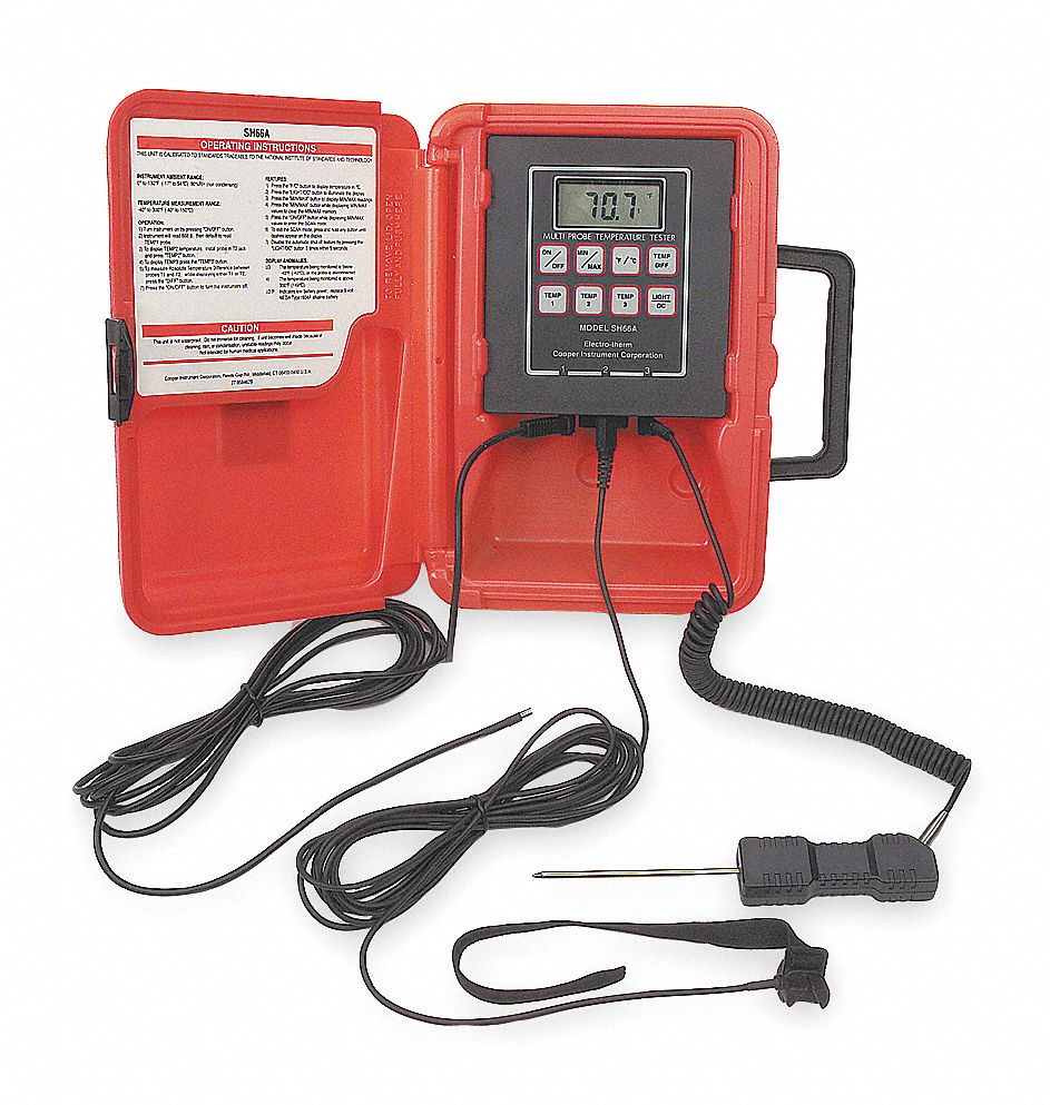 Thermistor Thermometer, -40 to 300F, LCD
