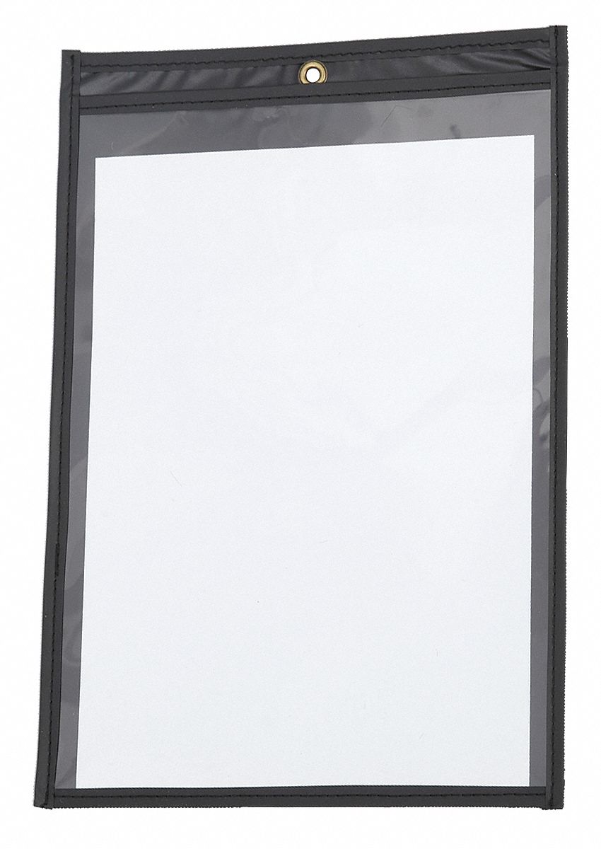 Shop Ticket Holder, Vinyl, 8 1/2 In W, PK25