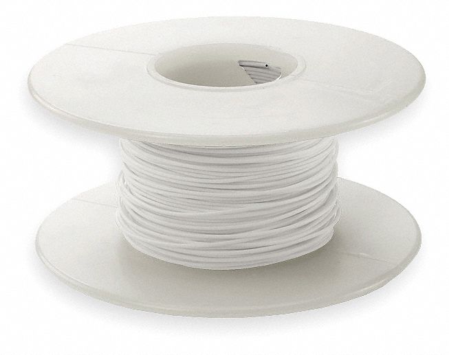 Wire Wrap Wire, Kynar, 28AWG, White, 100 Ft
