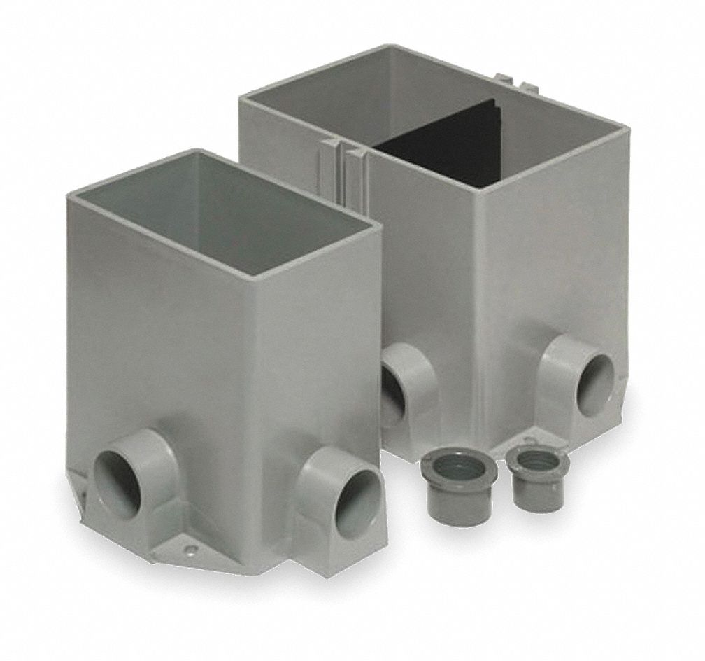 Floor Box, Two Gang, Non-Metallic