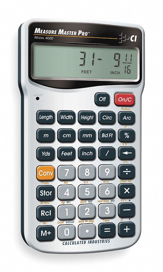 Calculator, Construction, 5.5x0.5x2.9