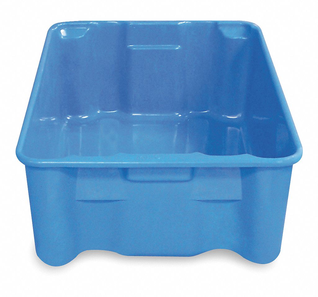 Stacking/Nesting Container, HD, Blue