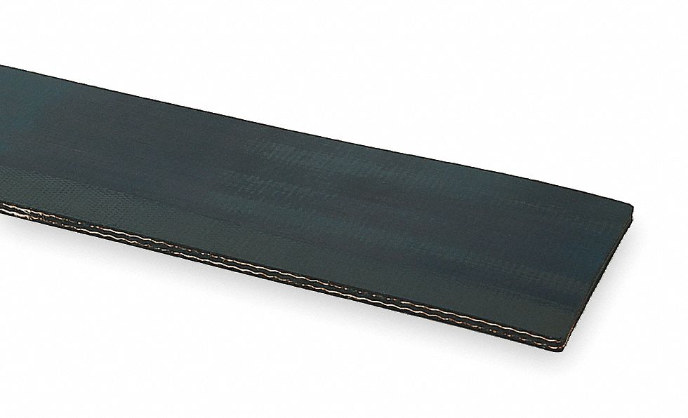 Conveyor Belt, 2 Ply 150, Black, W 12 In