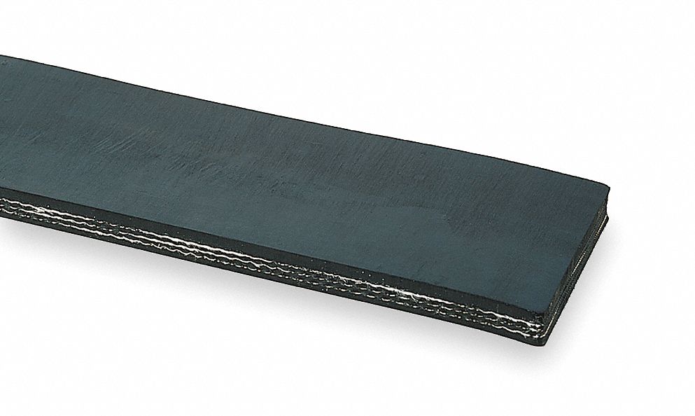Conveyor Belt, 3 Ply 330, Black, W 48 In