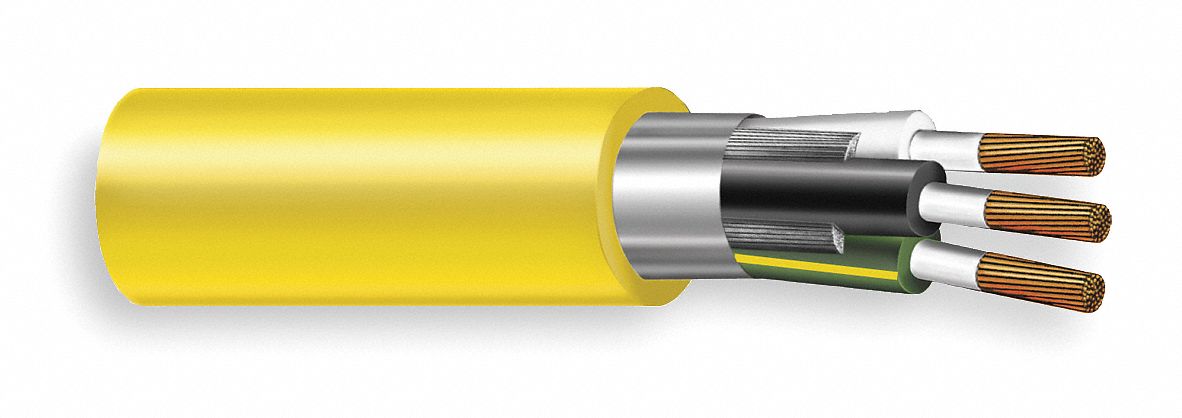 Portable Cord, SOOW, 10/3, 250Ft, Yellow